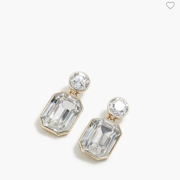 J.Crew-Crystal drop statement Earrings-New - Picture 2 of 7